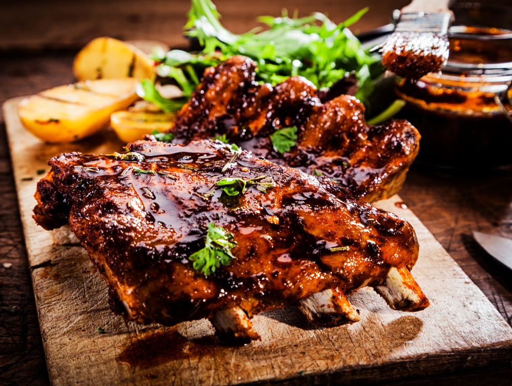 barbequed ribs