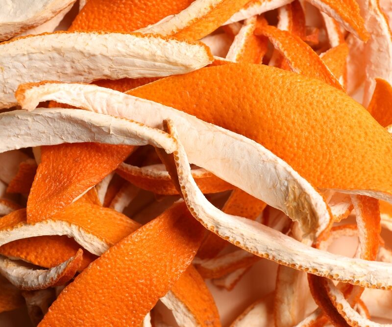 Upcycled ingredients - orange peels