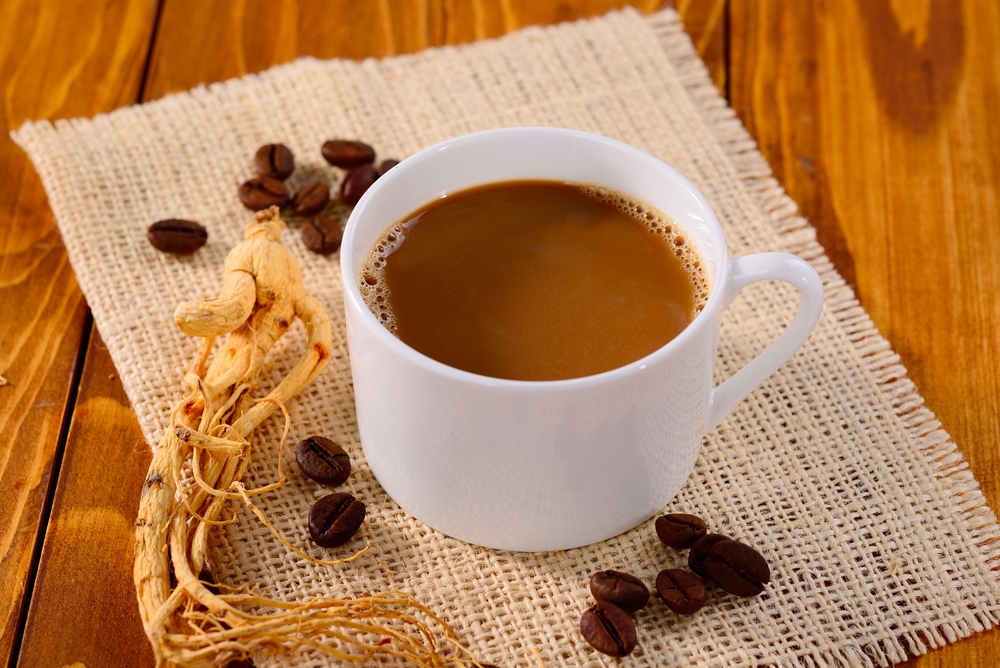 Ginseng coffee for increased energy, improved brain function 