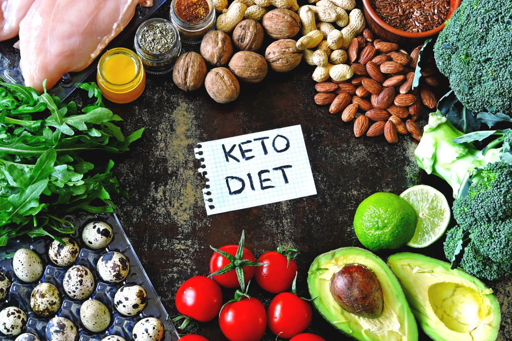 Keto diet food frame -