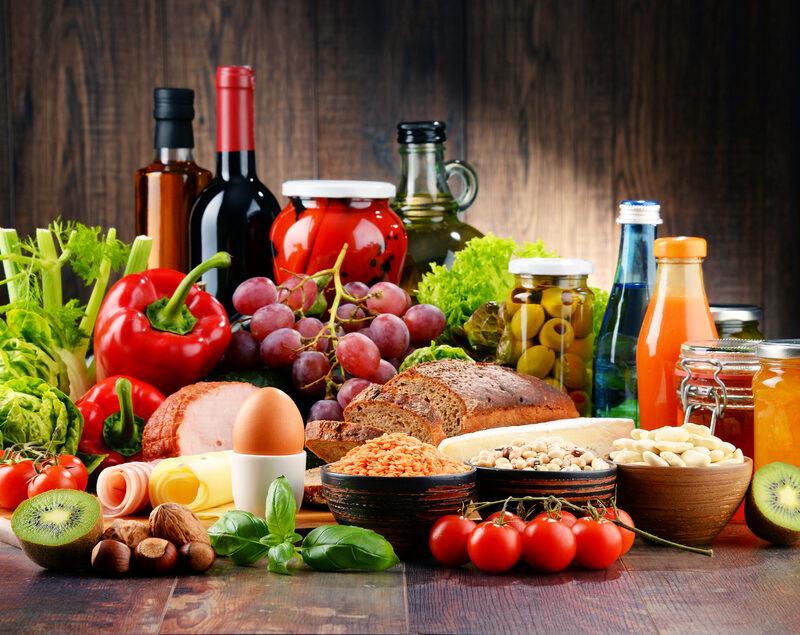 Variety of organic food products for functional foods and beverages