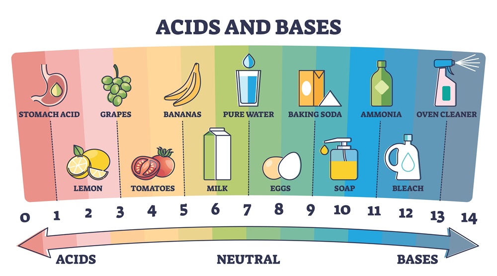 pH in flavor formulation acids and bases
