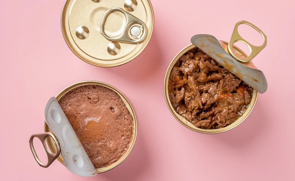 Canned wet organic pet food shutterstock 2226084499